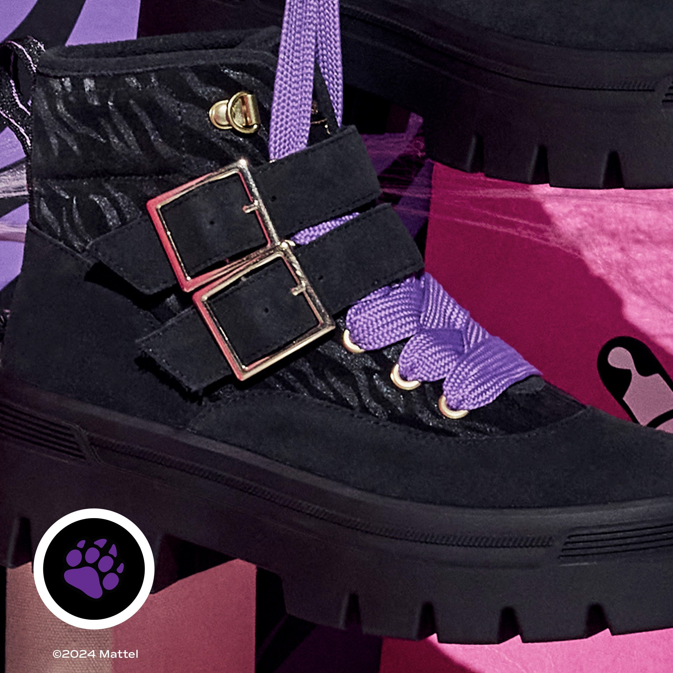 Keds Womens' Monster High Soho Boot Leather Black