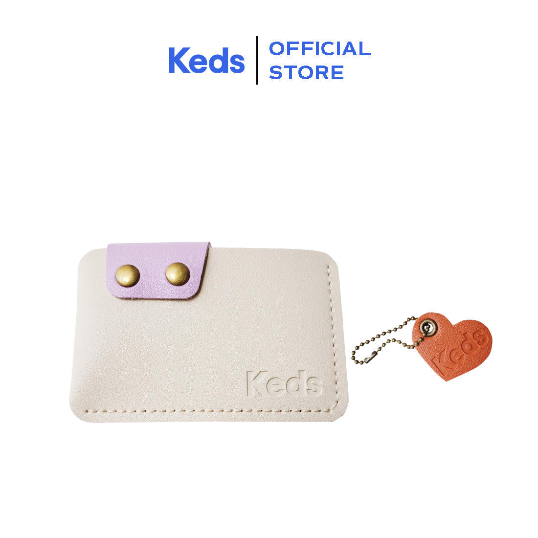 Keds Card Holder Off White/Lilac/Orange