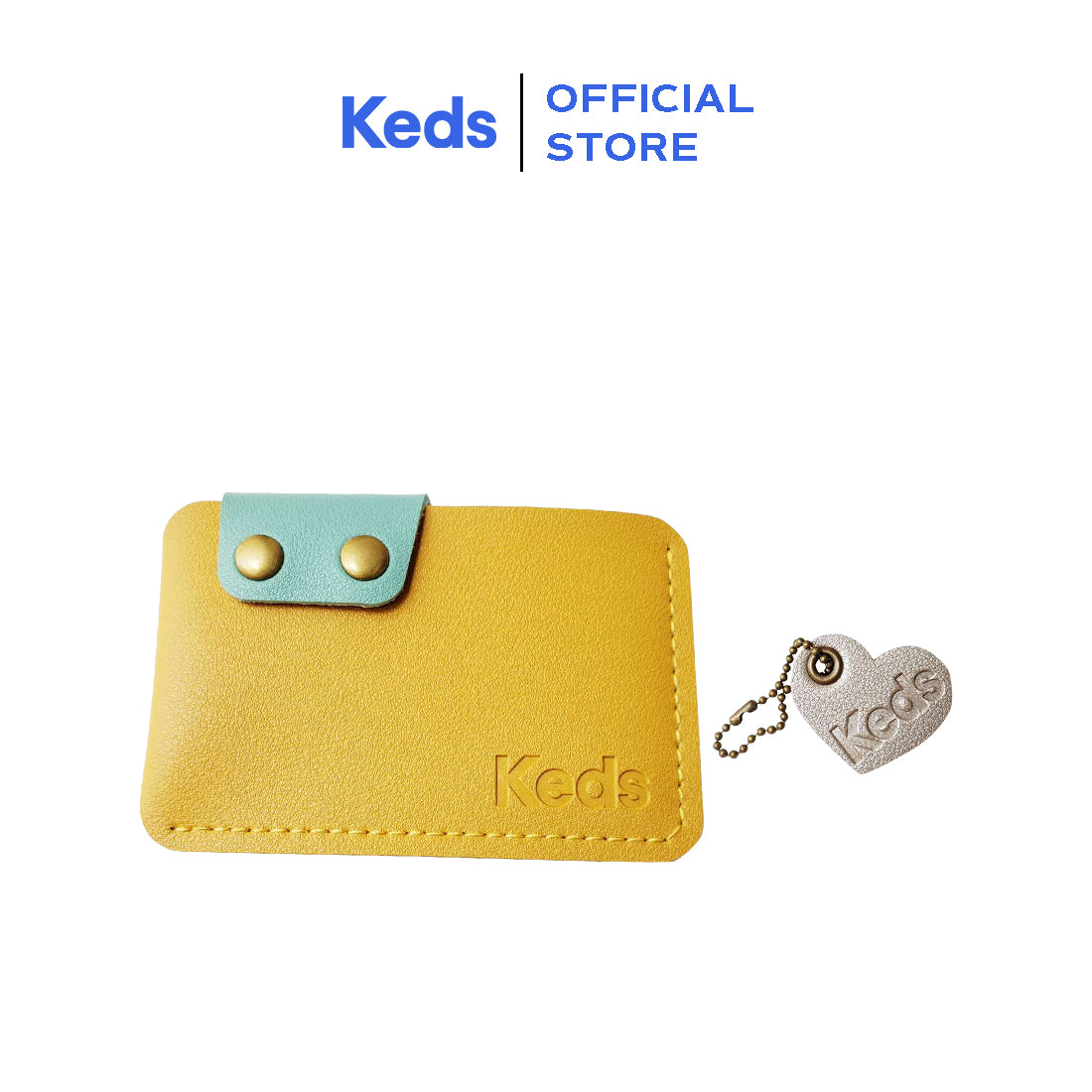 Keds Card Holder Yellow/Teal/Sliver