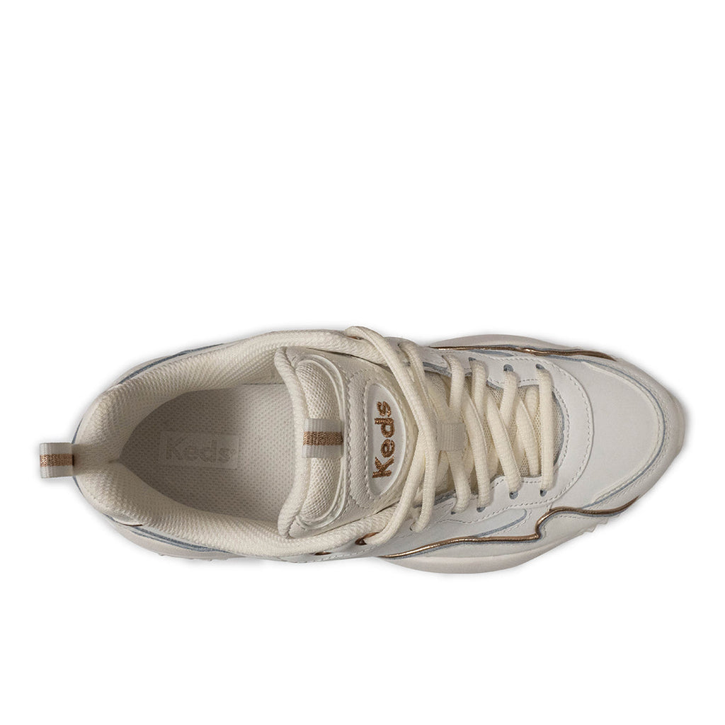 Keds Womens' Bounce SMU-24AW Snow White/Rose Gold
