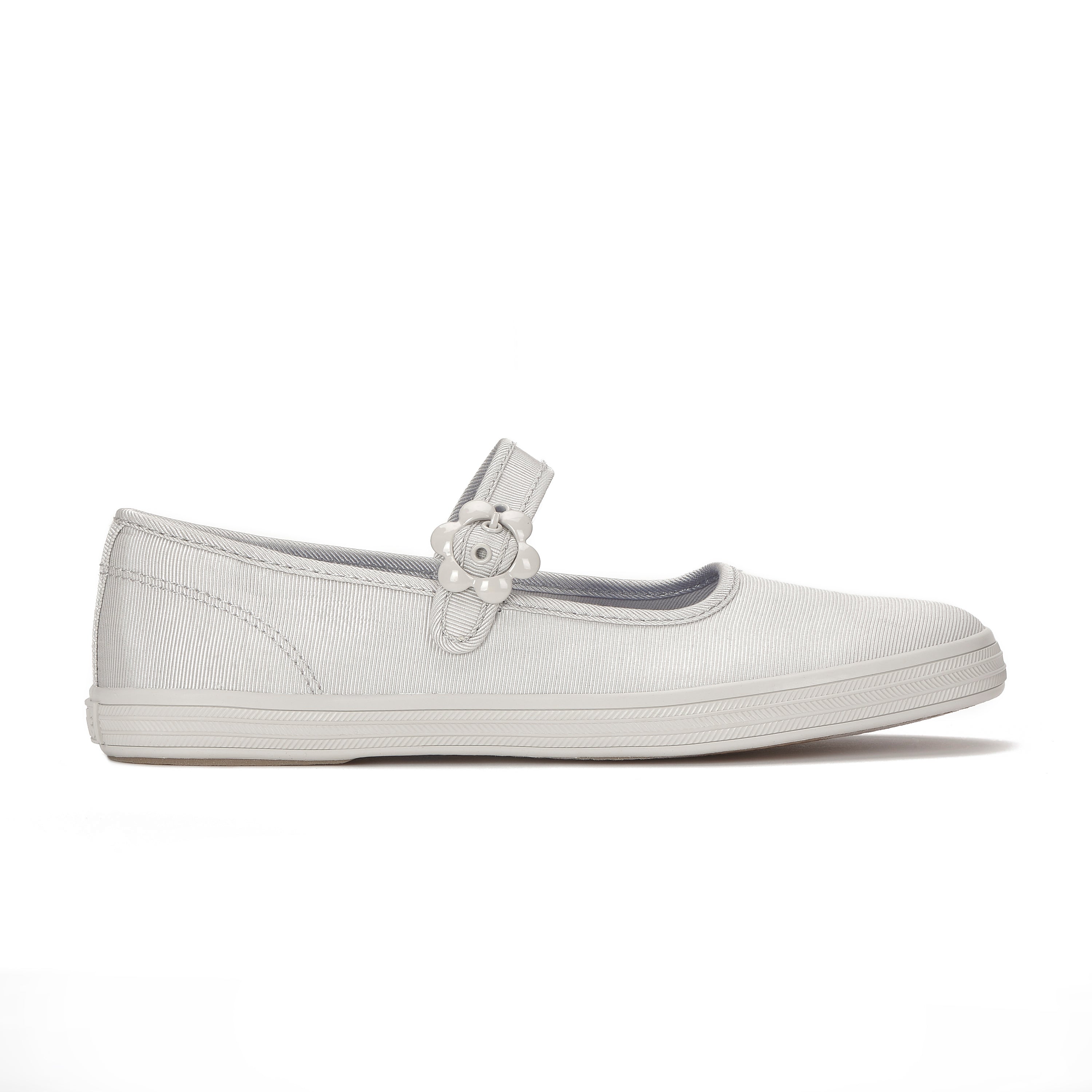 Womens Maisie Mary Jane Grosgrain Light Grey Sneakers
