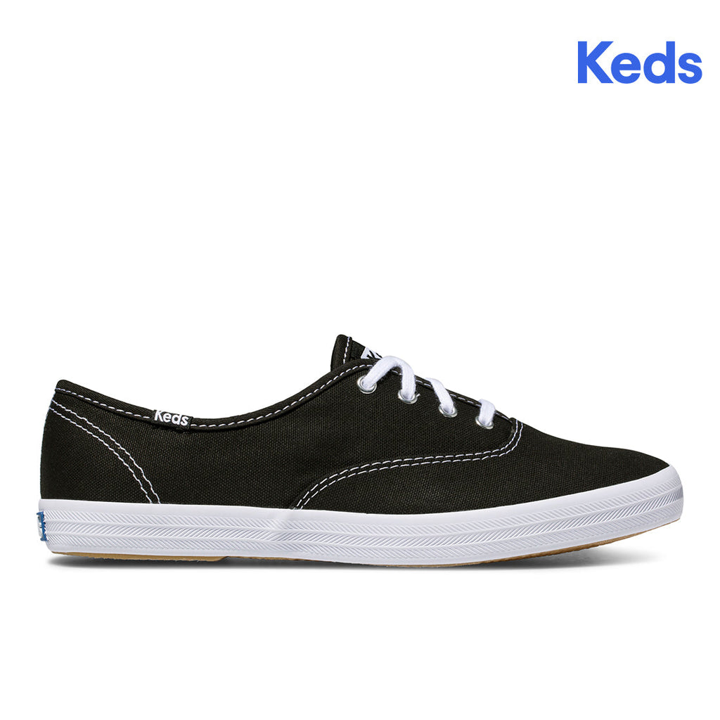 Women's Champion Canvas Lace-up Sneakers Black