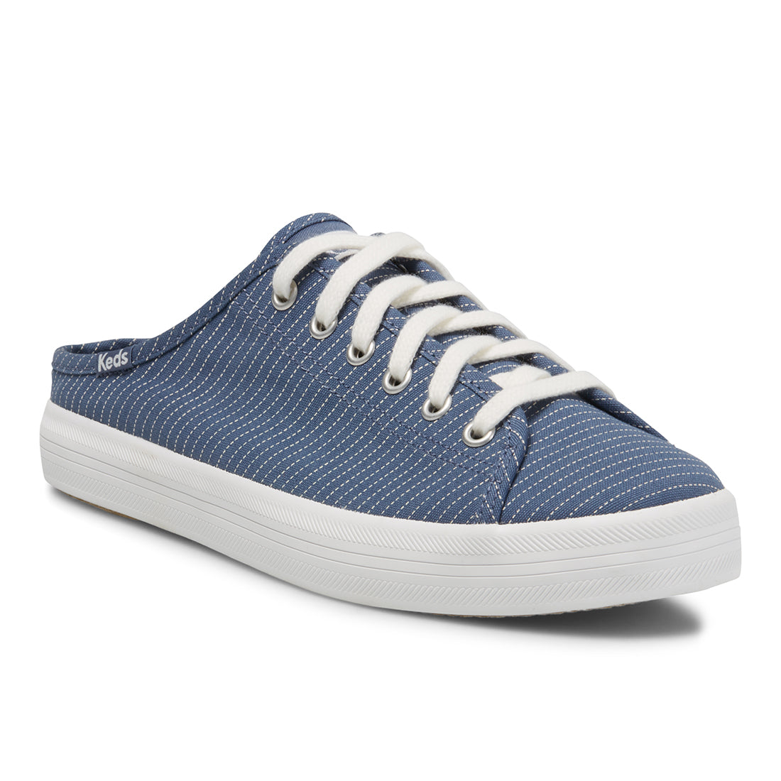 Women's Kickstart Mule Canvas Stripe Blue