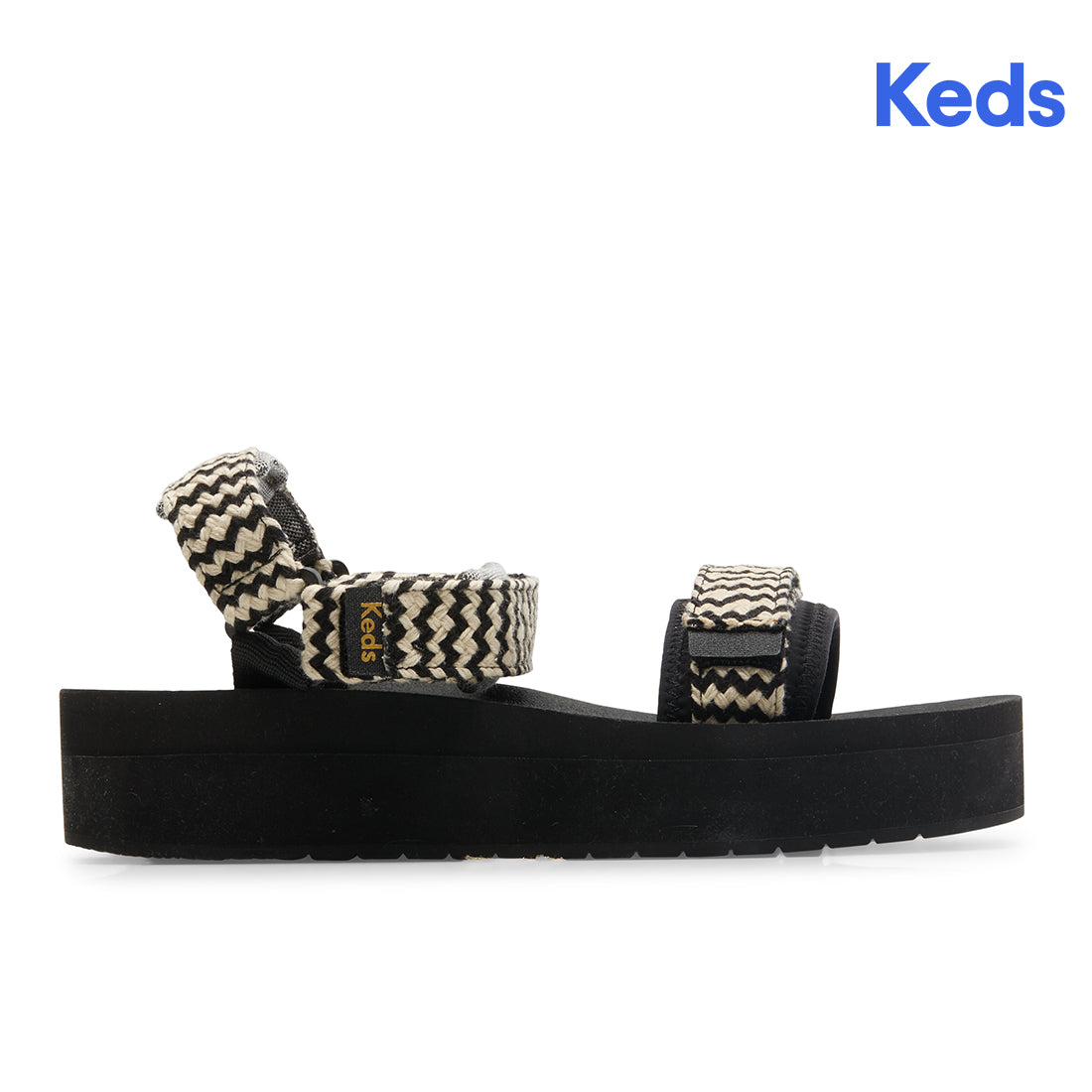 Women's Trio Platform Jute Sneaker Black