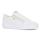 Women's Jump Kick Duo Canvas Piping Sneakers White / Gold