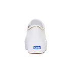 Women's Triple Up Canvas Piping White/Gold