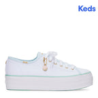 Women's Triple Up MB Piping Sneaker White/Green