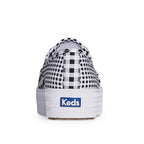 Women's Point Canvas Gingham Sneaker Black/White