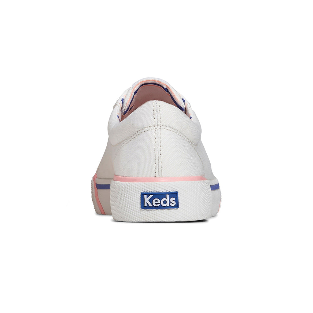 Women's Jump Kick Canvas Bumper Foxing Pop Lining Sneaker White/Blue