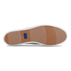 Women's The Platform Canvas Spot Stripe Foxing Sneaker White