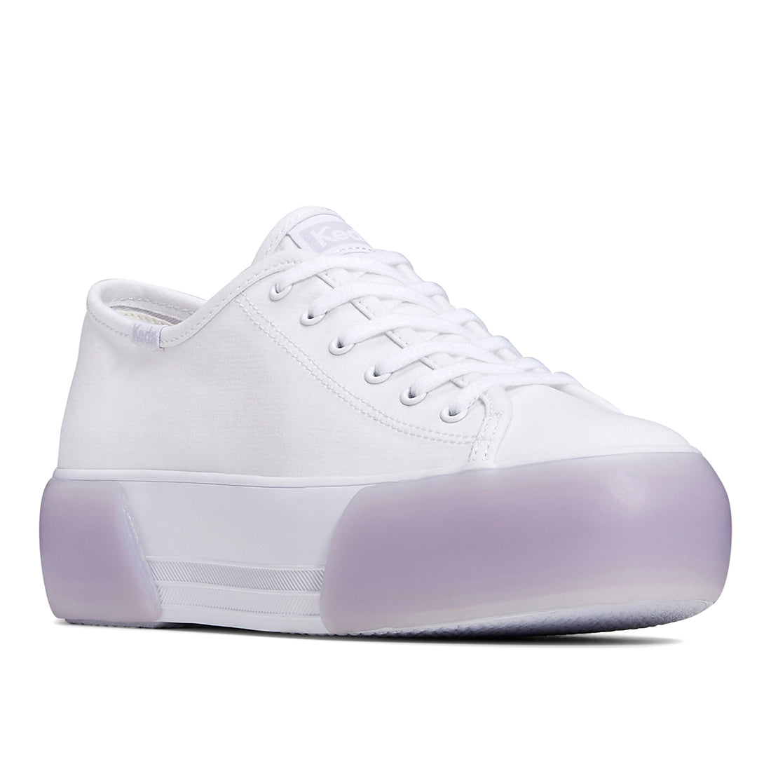 Women's Triple Up Ripstop Bubble Foxing Sneaker White/Lilac