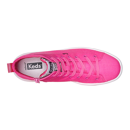 Women's Platform Skyler Hi Canvas Sneaker Fuchsia