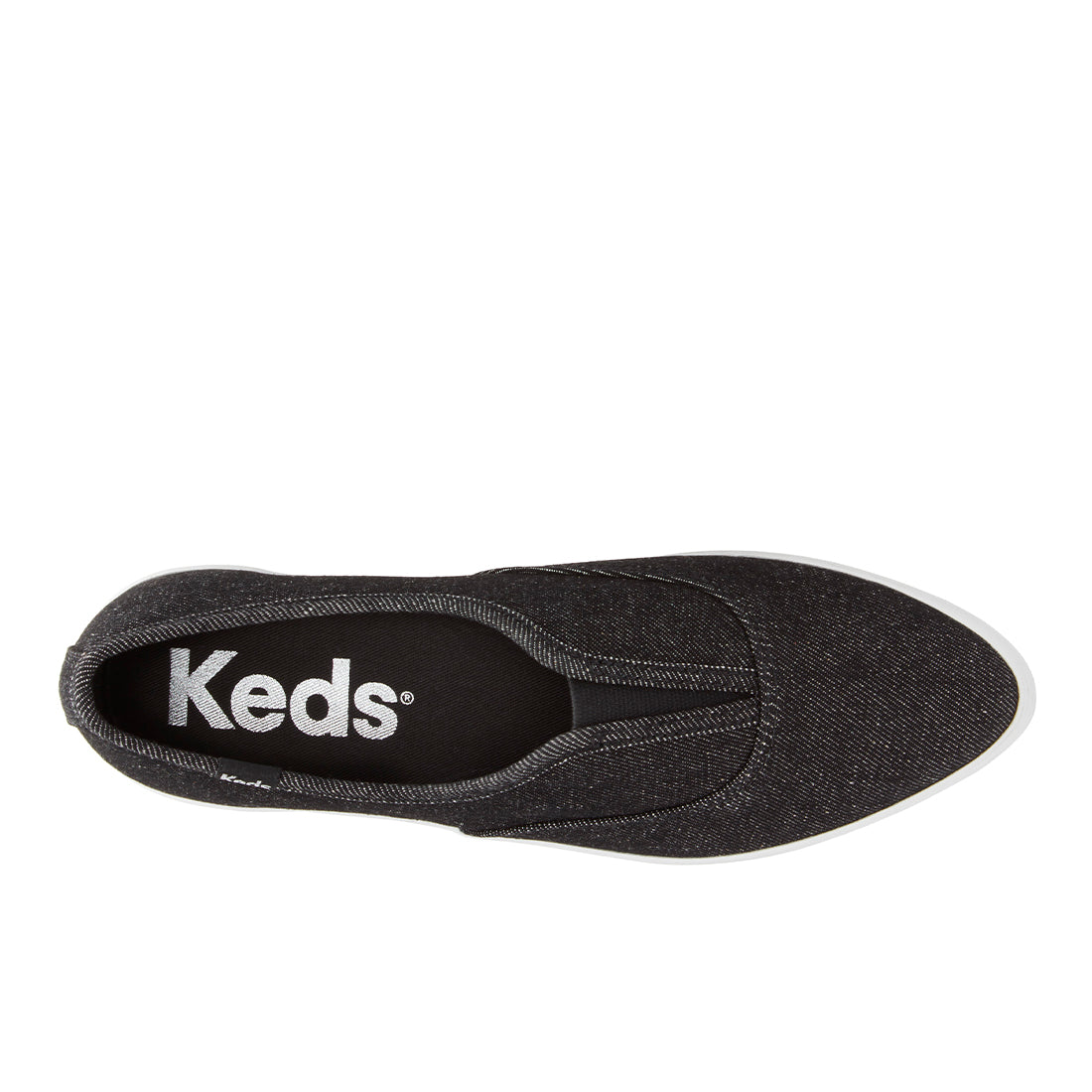 Keds Womens' Point Slip Textile Black