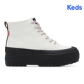 Keds Womens' The Platform Mid Lug Weatherized White/Black
