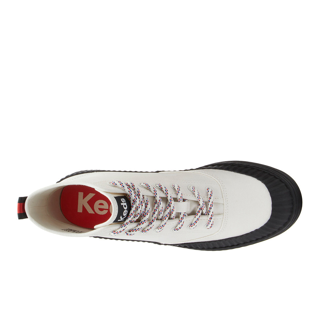 Keds Womens' The Platform Mid Lug Weatherized White/Black