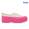 Keds Womens' The Platform Lug Weatherized Oatmeal/Pink