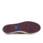 Keds Womens' Triple Kick Canvas Bottom Foxing Stripe Burgundy