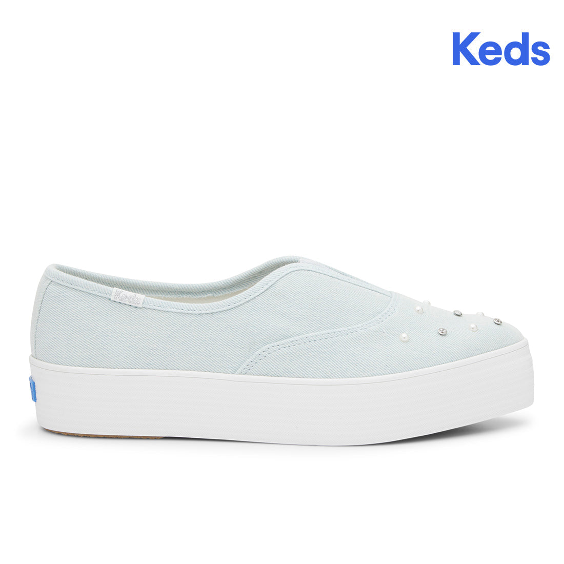 Keds Womens' Point Slip Textile Denim