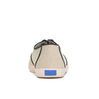 Womens Champion Point Low Wave Canvas Contrast Binding Sneaker Natural/Black