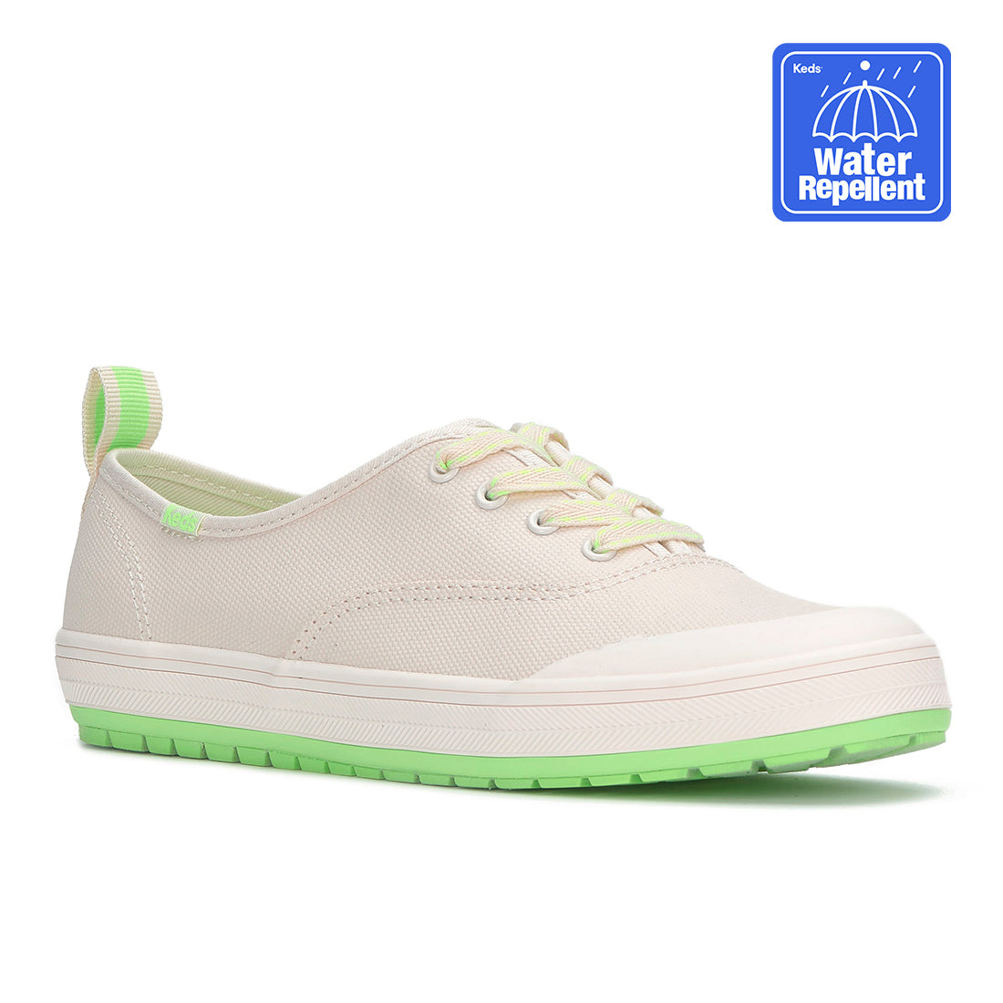 Womens Champion Toe Cap TRX Splash Canvas Sneaker Sea Salt/Lime