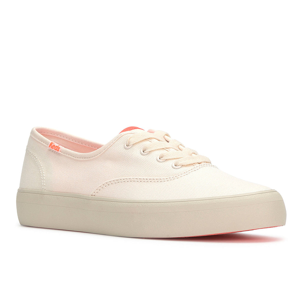 Keds Champion Gender Neutral Canvas Pop Outsole Sneaker Sea Salt/Coral