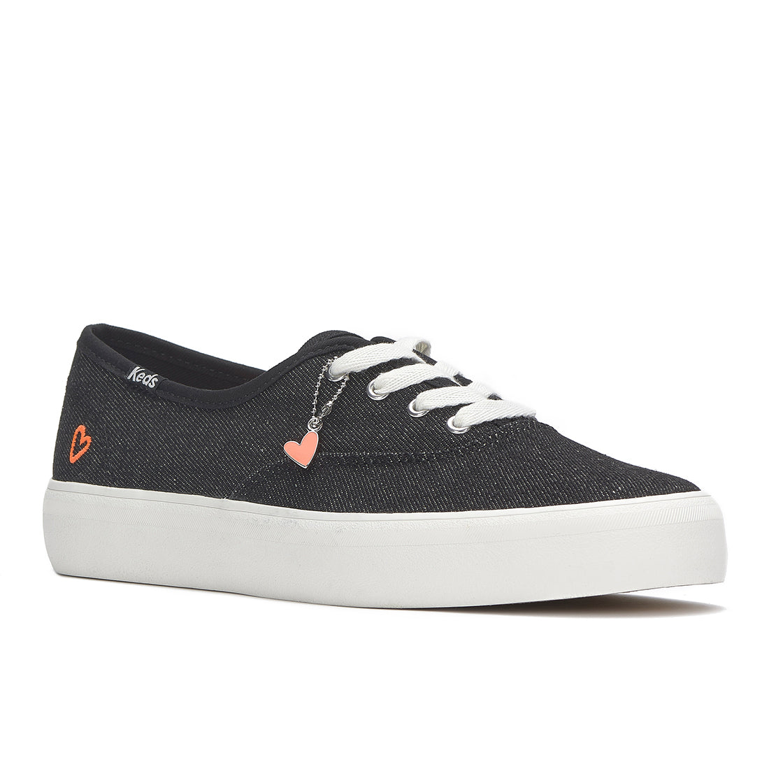 Keds Champion Gender Neutral Washed Denim Sneaker Black