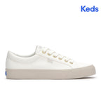 Women's Jump Kick Canvas Tone Off Foxing Sneaker Snow White