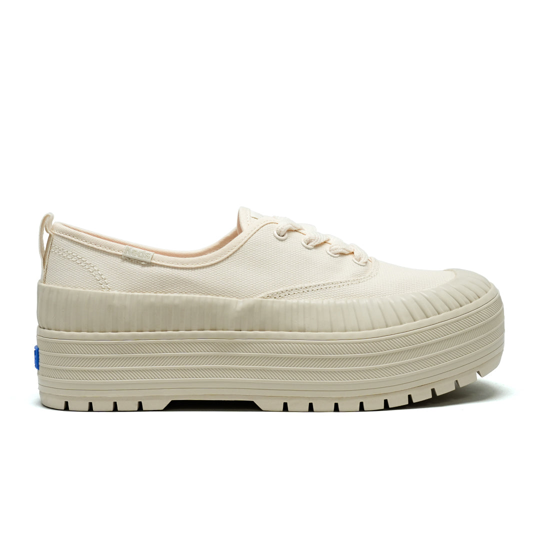 Women's The Platform Lug Weathrized Splash Canvas Sea Salt/Oatmeal