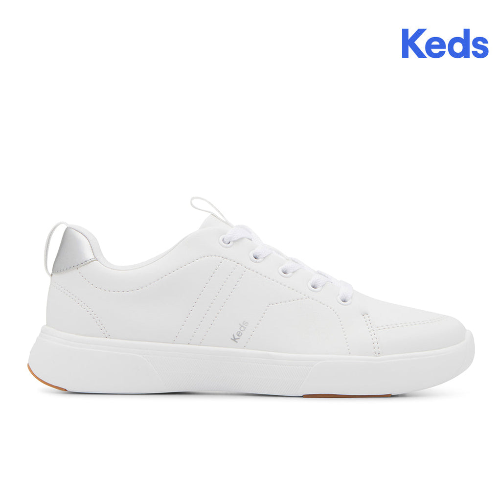 Women's Blisswalk Lace Pu Sneaker White/Silver