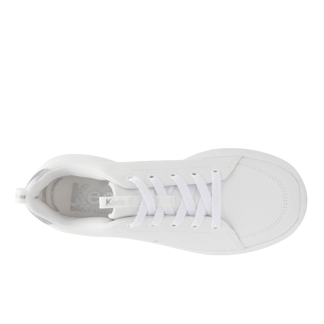 Women's Blisswalk Lace Pu Sneaker White/Silver