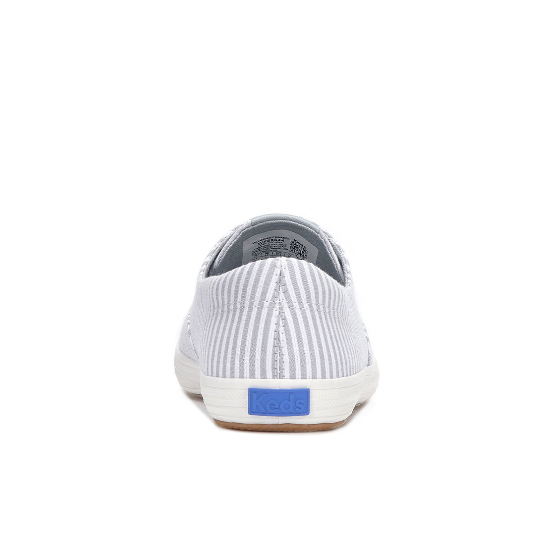 Womens Champion Round Toe Slip Ticking Stripe Sneaker Gray