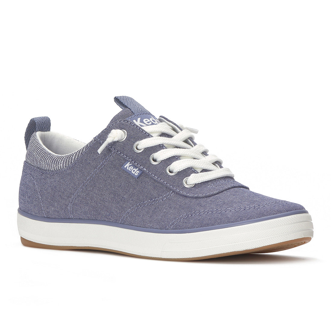 Keds Center III Slip-On Chambray Navy Sneaker