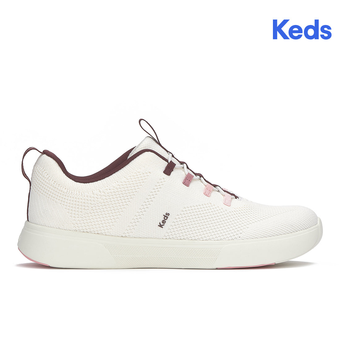 Keds Blisswalk Alt Eng Knit Snow White/Fig