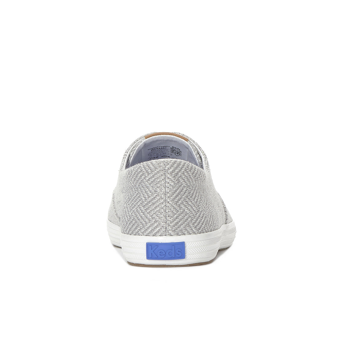Keds Champion Round Toe Slip Crosshatch Textile Sneaker Light Grey