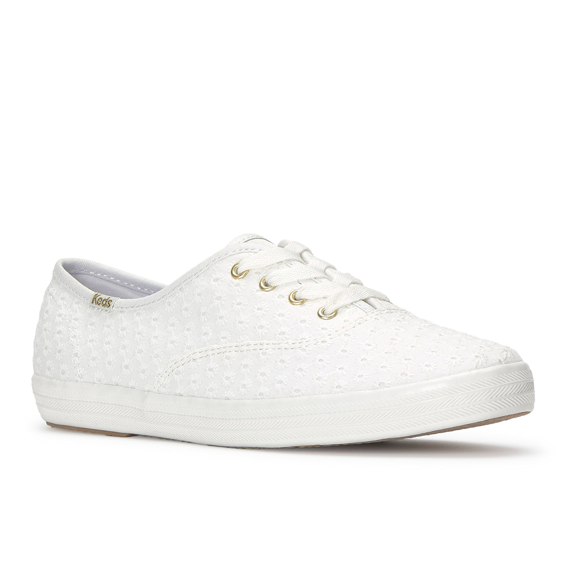 Keds Champion Mini Daisy Eyelet Sneaker Snow White