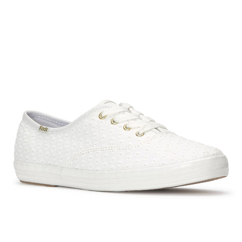 Keds Champion Mini Daisy Eyelet Sneaker Snow White
