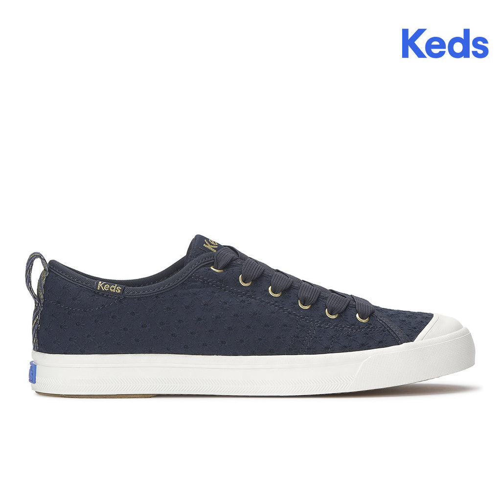 Keds Cruise Mini Daisy Eyelet Navy