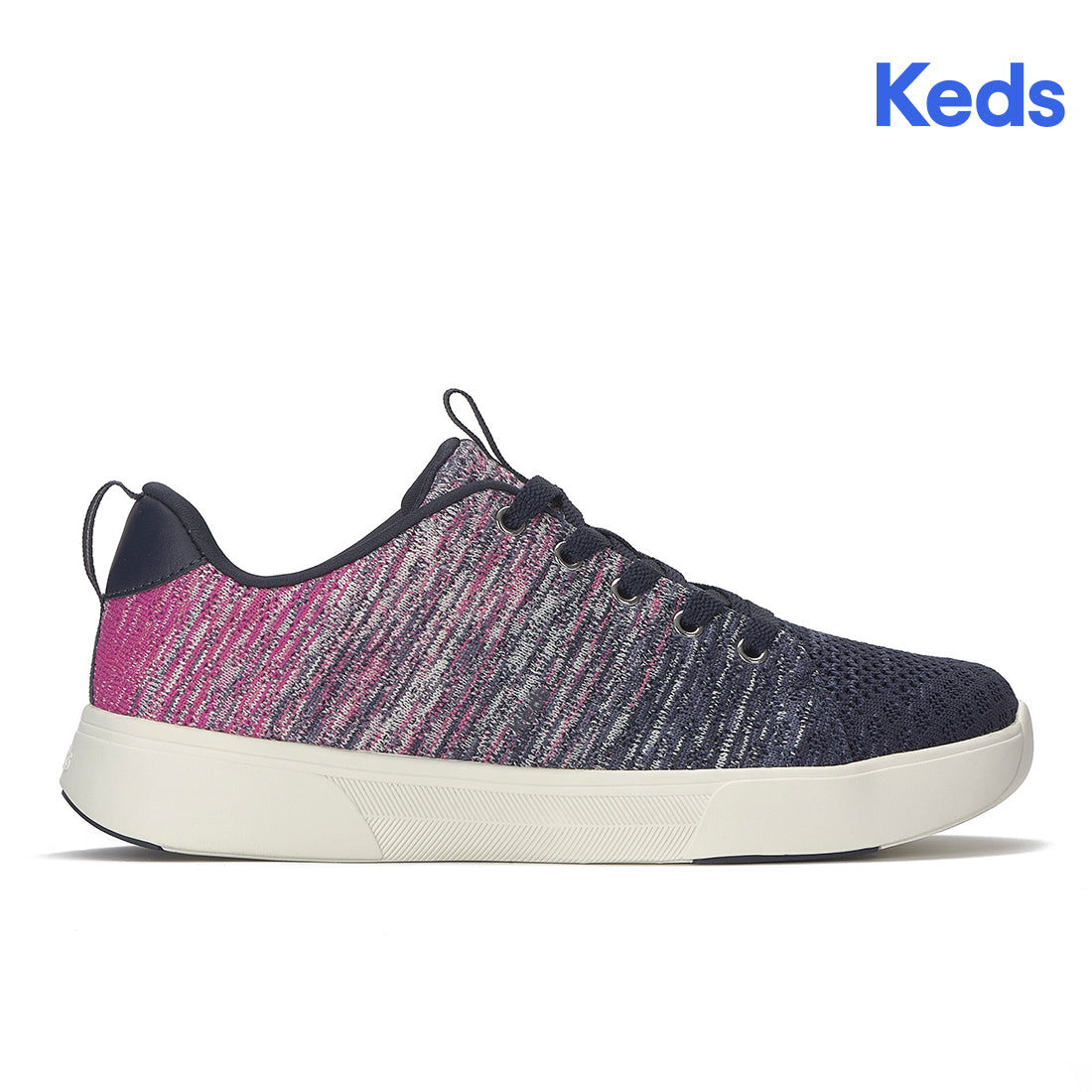 Keds Blisswalk Lace Ombre Eng Knit Navy/Fuchsia