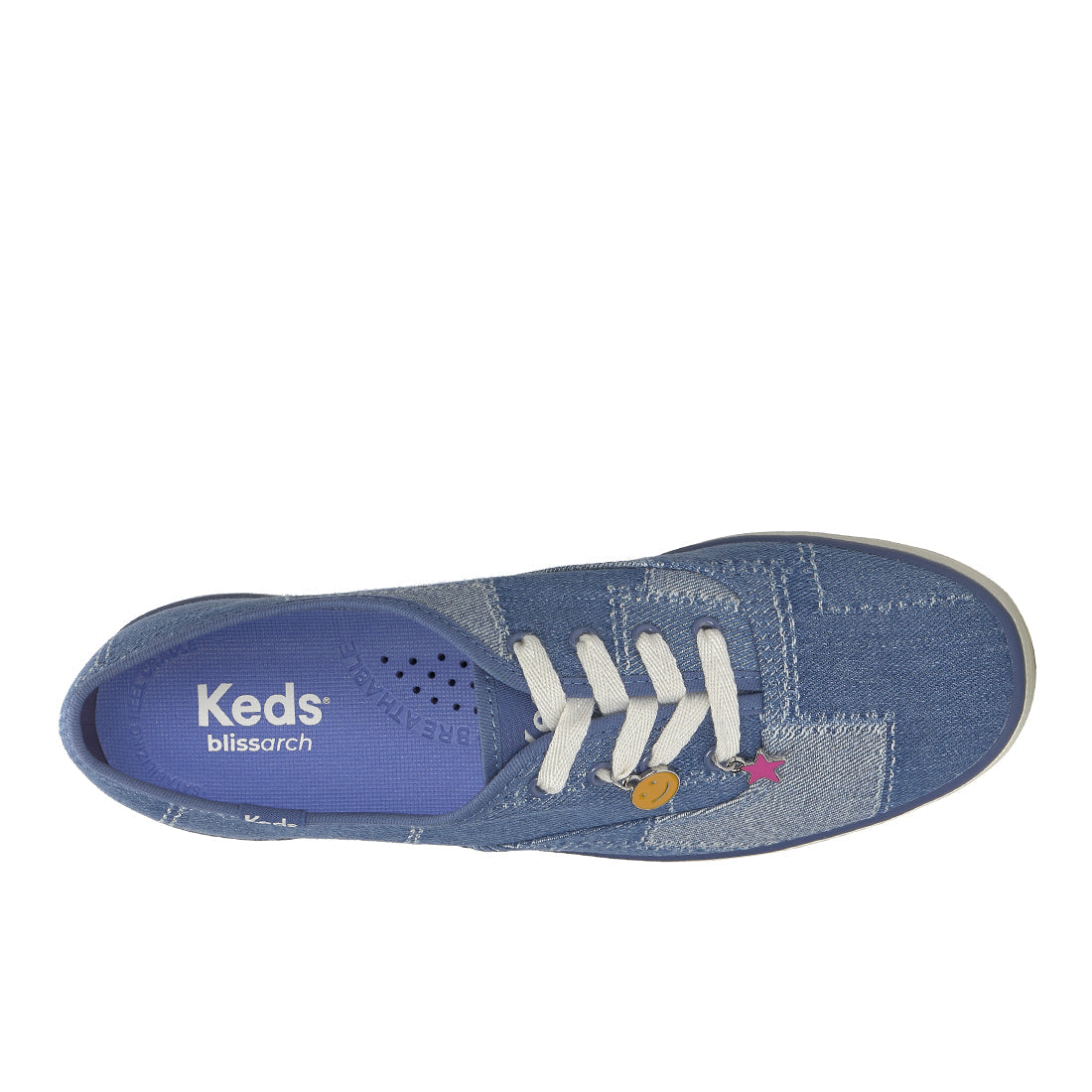 Keds Champion Denim Patchwork Charm Sneaker Blue Denim