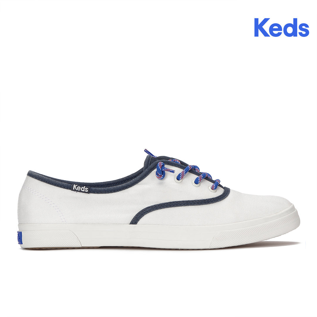 Women's Rillax Champ Washed Twill Pop Binding Snow White/Navy Sneaker