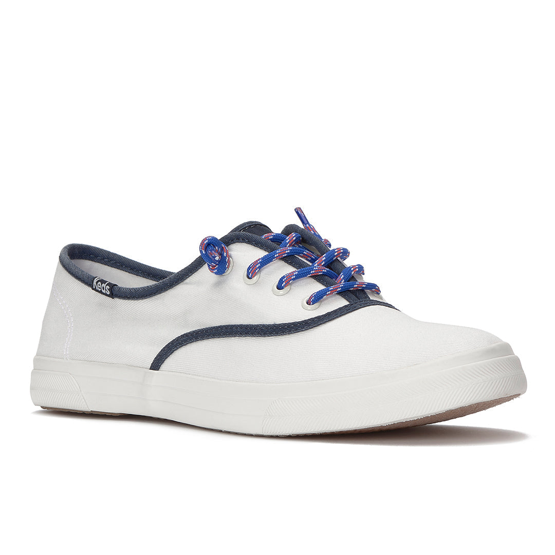 Women's Rillax Champ Washed Twill Pop Binding Snow White/Navy Sneaker