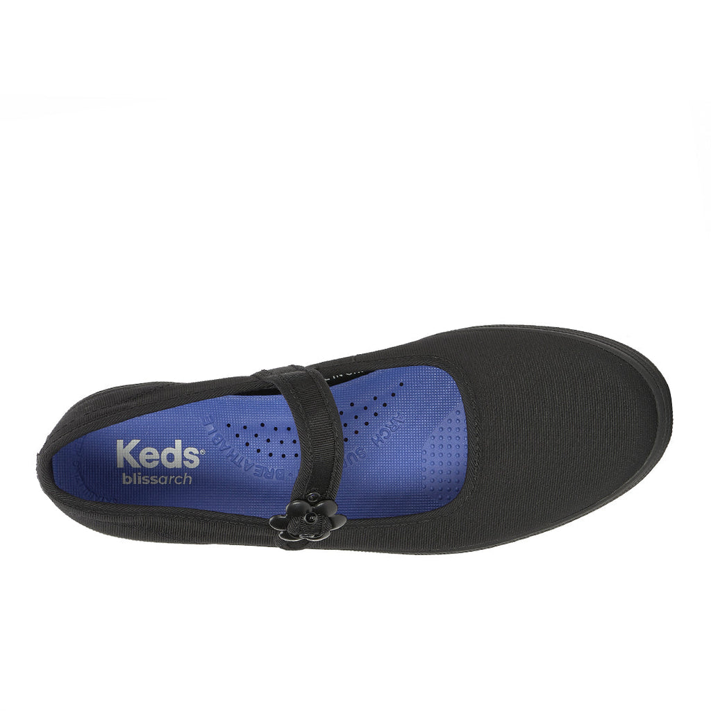 Women's Maisie Mary Jane Grosgrain Black/Black Sneaker