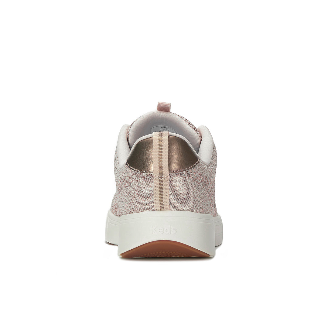 Women's Blisswalk Lace Metallic Eng Knit Rose Gold Sneaker