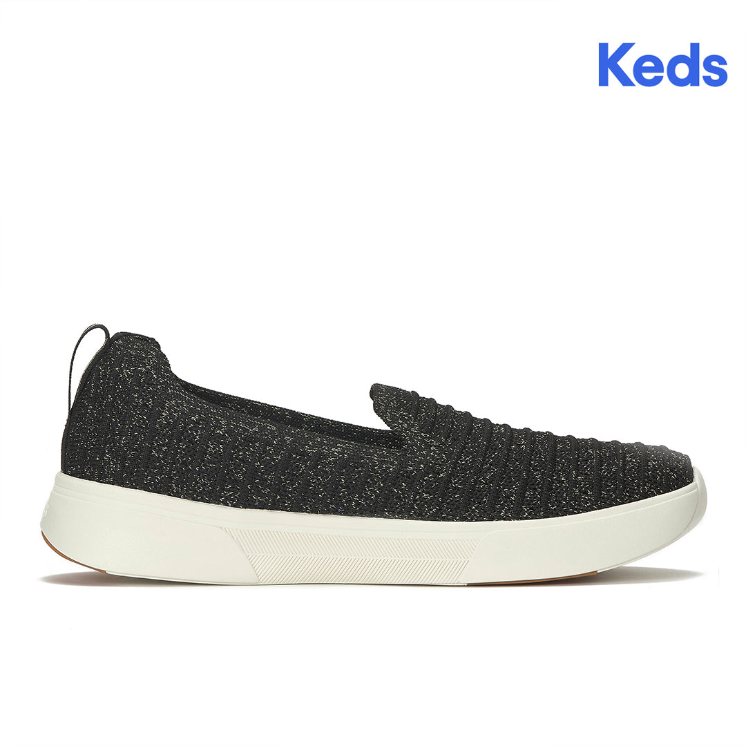 Women's Blisswalk Loafer Stripe Eng Knit Black Sneaker