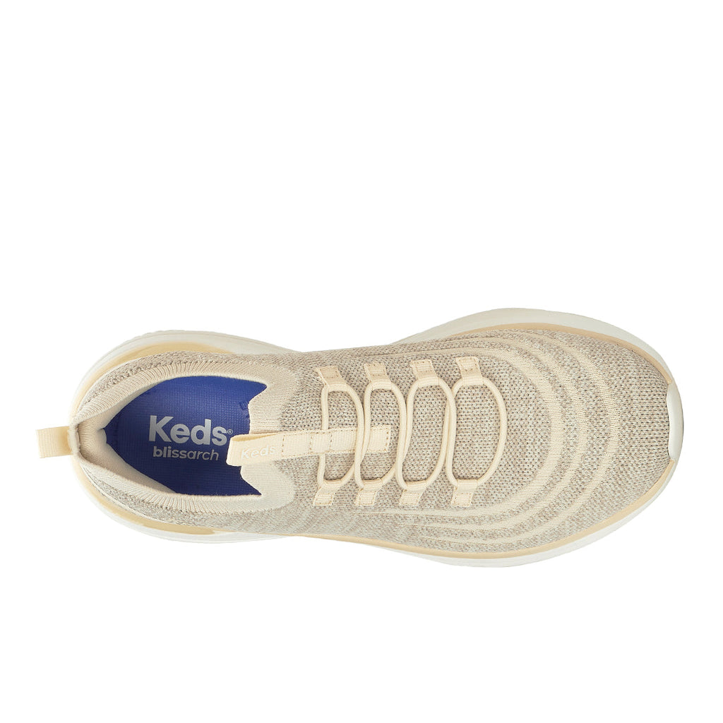 Women's Blissmove Slip On Marled Eng Knit Parchment Sneaker