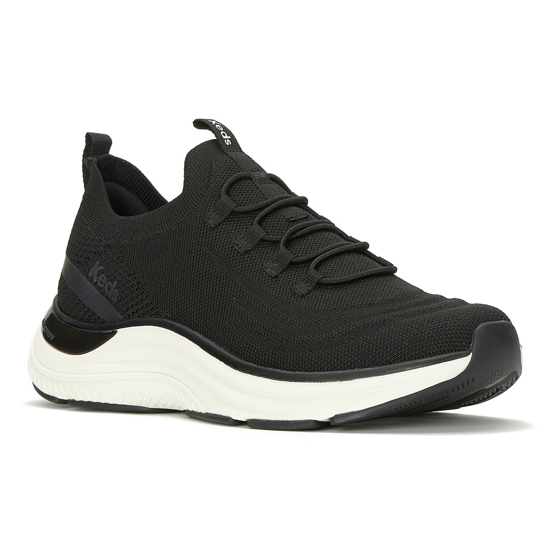 Women's Blissmove Slip On Marled Eng Knit Black Sneaker