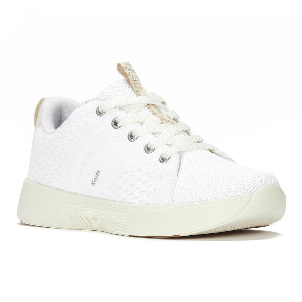 Women's Blisswalk Lace Textured Eng Knit Snow White Sneaker