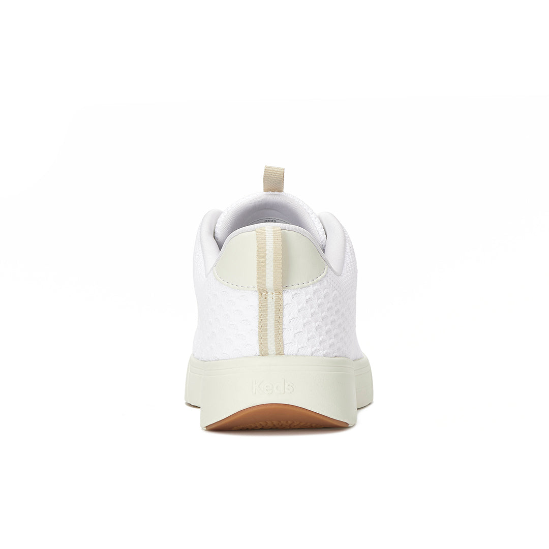 Women's Blisswalk Lace Textured Eng Knit Snow White Sneaker