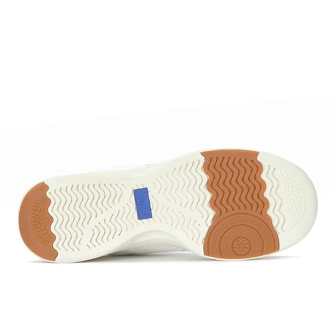Women's Blisswalk Lace Textured Eng Knit Snow White Sneaker