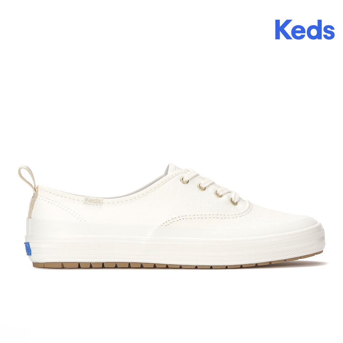 Womens Champion Splash Coated Canvas Snow White Sneakers